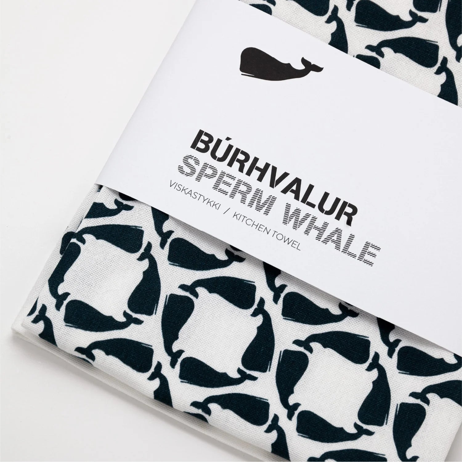 Sæflúr Sperm Whale Kitchen Towel