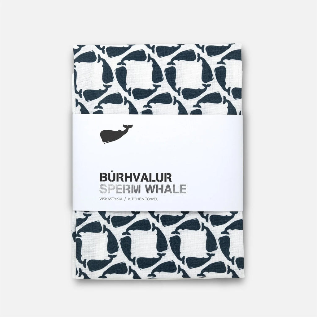 Sæflúr Sperm Whale Kitchen Towel