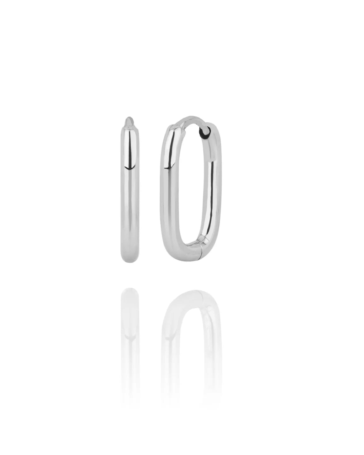 Hlín Reykdal Charm Frame Hoops Silfur