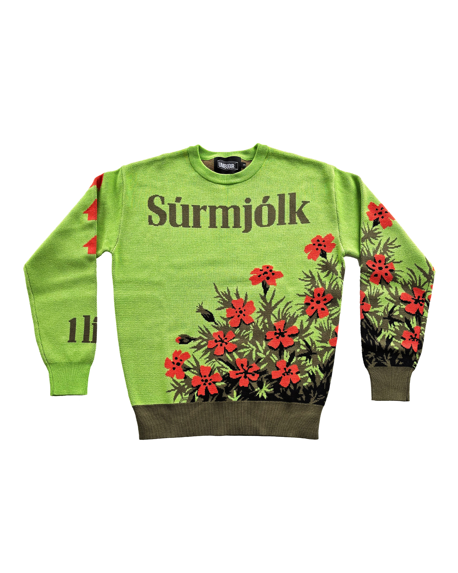 Umbúðir Súrmjólk Prjónuð Peysa