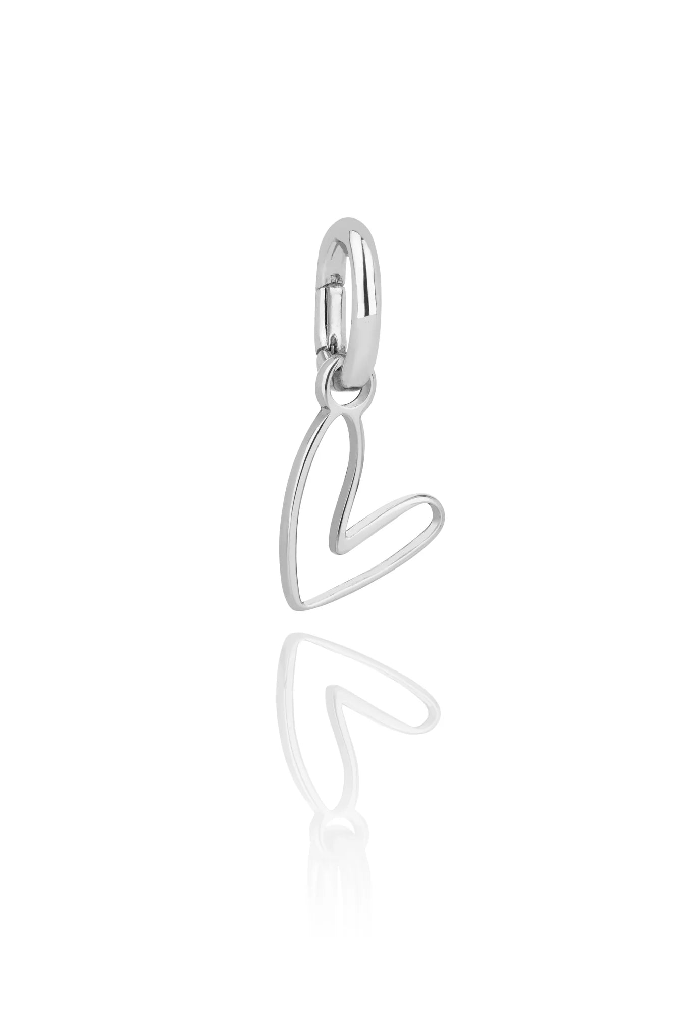 Hlín Reykdal Heart Charm Silfur